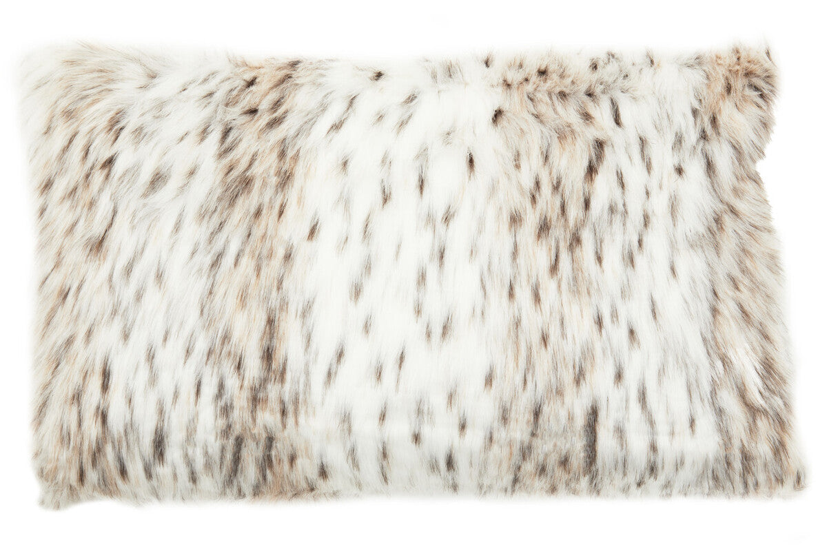 Bosie Animal Print Rectangular Fur Cushion | Lamina