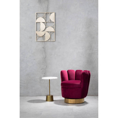 Gold Finish Semicircle Design Wall Art | Trento
