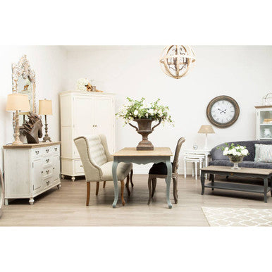 Harrison 2 Seat Natural Linen Bench