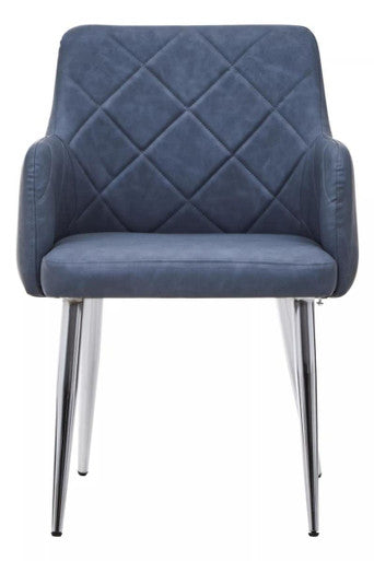 Tamzin Dark Grey And Chrome Dining Chair