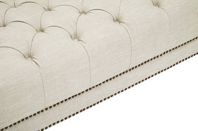 2 Seater Stone Fabric Sofa, Surina
