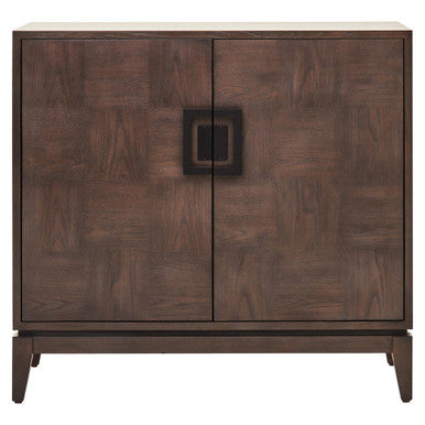 Dimaro Antique Grey Elm Wood Veneer 2 Door Sideboard