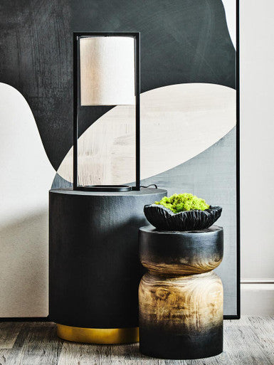 Arlo Black Ombre Side Table