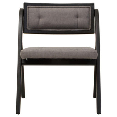 Cebu Grey and Black Elm Wood Folding Chair
