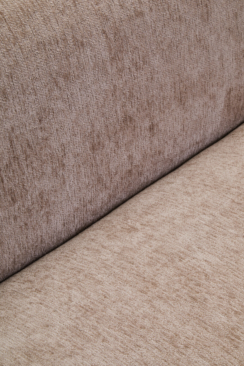 3 Seater Deep Stone Chenille Curved Sofa, Delray
