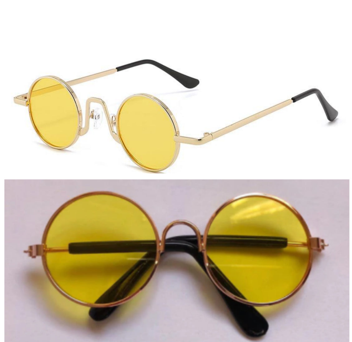 Retro Hip Hop Sunglasses Small Frame Round