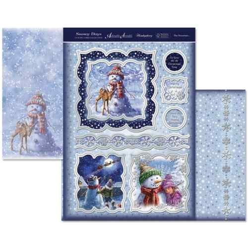 hunkydory snowy days the snowman topper set