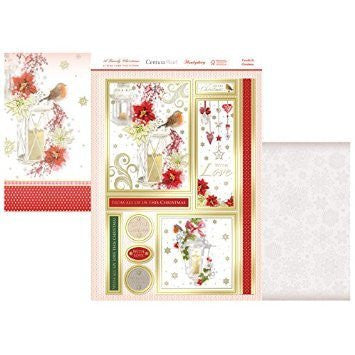 a family christmas luxury card collection topper set candle-lit christmas