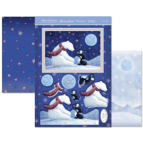 hunkydory magical christmas polar pals topper set