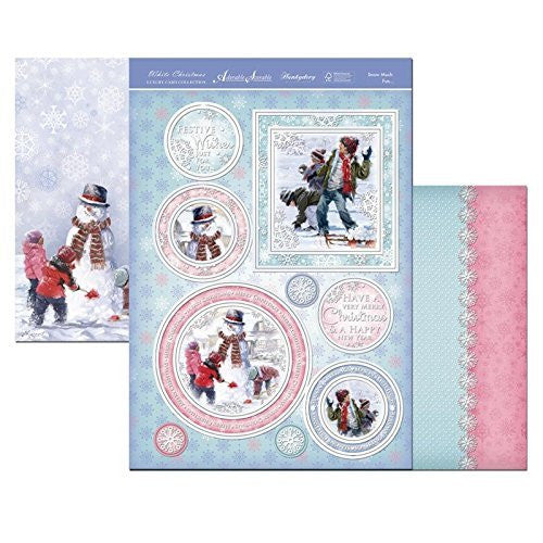 white christmas Snow Much Fun topper set