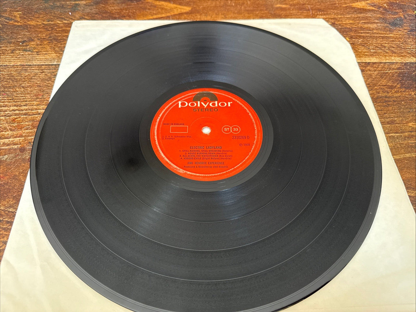 Jimi Hendrix – Electric Ladyland LP UK Polydor Orange Label Banned Cover VG+