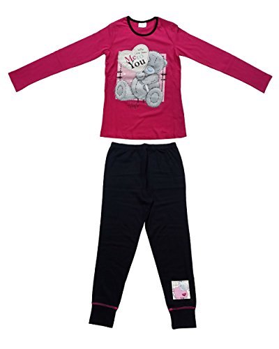 Me to You Tatty Teddy Girls Cute Cosy Warm Winter Long Sleeve Pyjamas (5-6) Pink