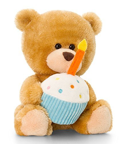 Plush Bear, Pipp The Bear Happy Birthday with Cake and Candles - Kuchseltier Plush Bear Approx 14 cm Set of Body Butter Cherry/Blackcurrant, 7l