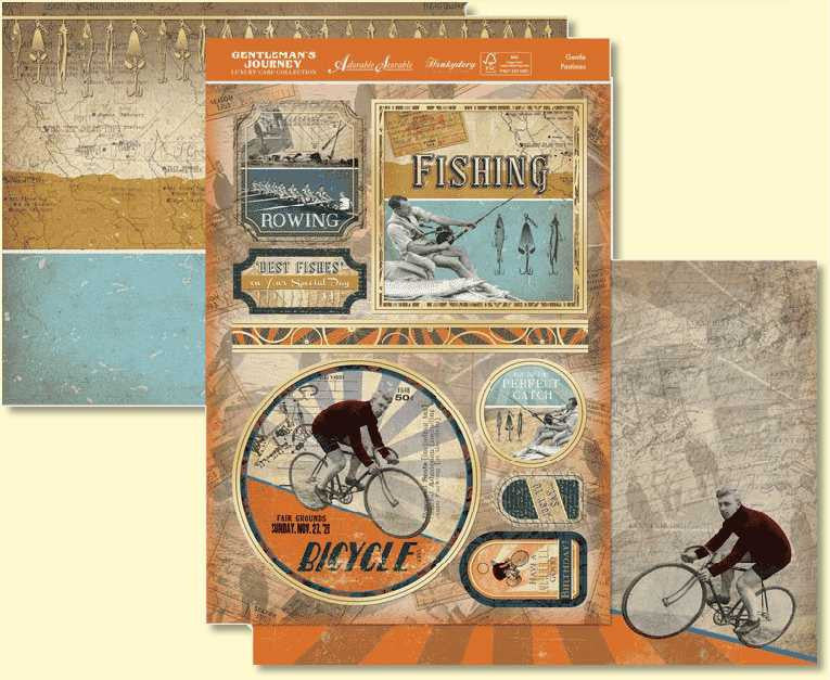 Gentleman'S Journey-Set A4 Gentle Pastimes topper set