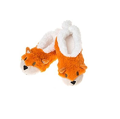 New Style Ladies Animal Snoozies Super Soft Slippers medium orange