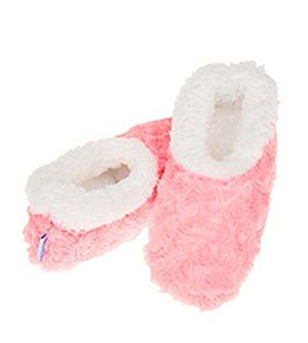 Ladies Super Soft Rose Textured Snoozies Slippers