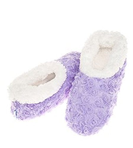 Ladies Super Soft Rose Snoozies Slippers