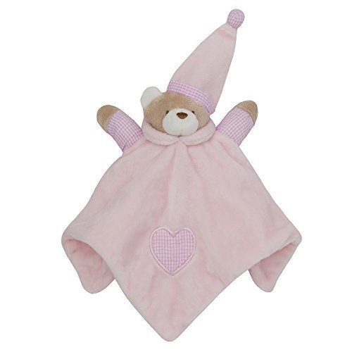 Babytown Baby Boys and Girls Quick-Drying Teddy Bear Comforter pink