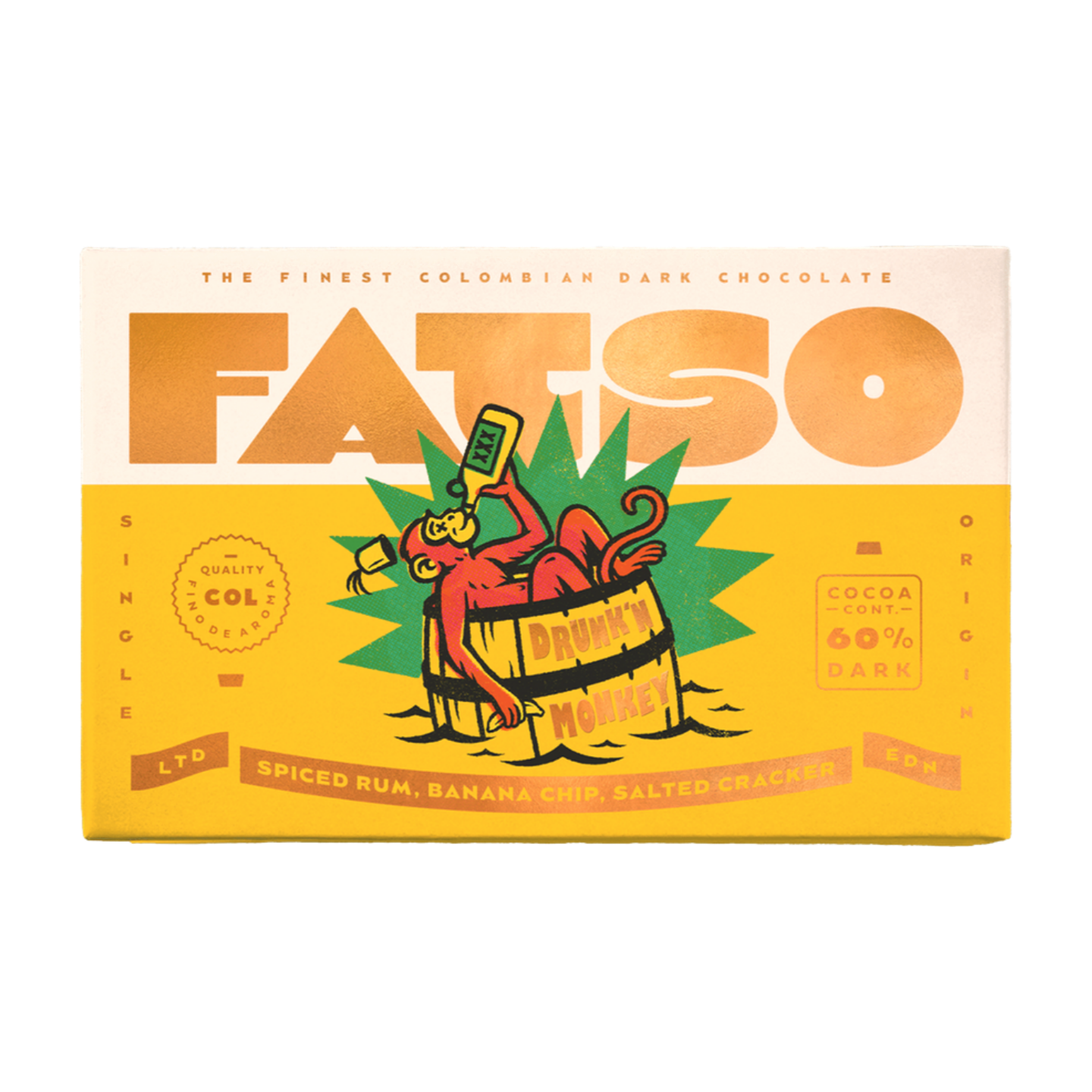 Fatso 'Drunk'n Monkey' Rum, Banana & Salted Cracker (150g)