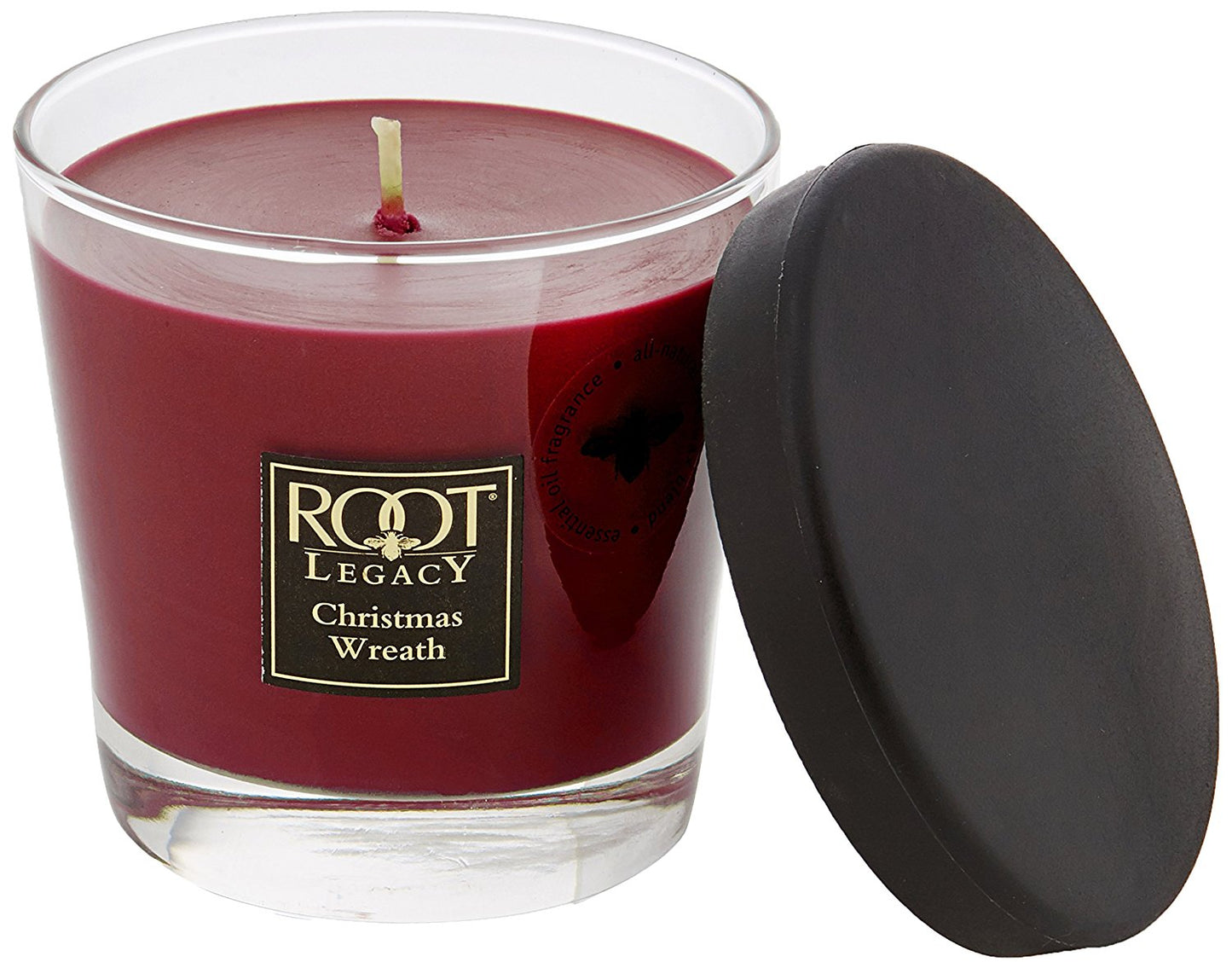 Root Candles Small Veriglass Holiday Mulled Candle, Wax, Wine