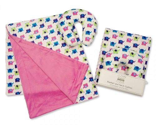 Baby Blanket and Neck Cushion Set - Girls
