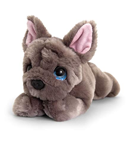 Keel Toys Grey French Bulldog Cuddle Puppy Soft Animal Family Plush Toy 25cm