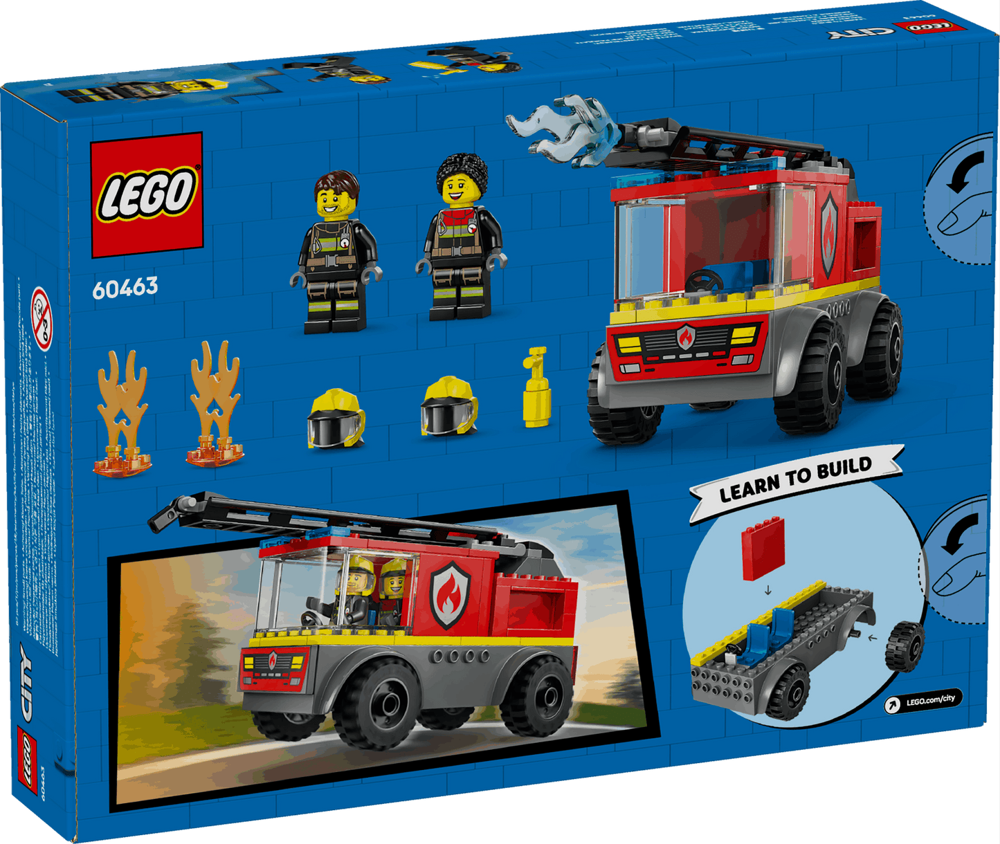Lego City 60463 Fire Ladder Truck Buildable Playset for Ages 4 and Up