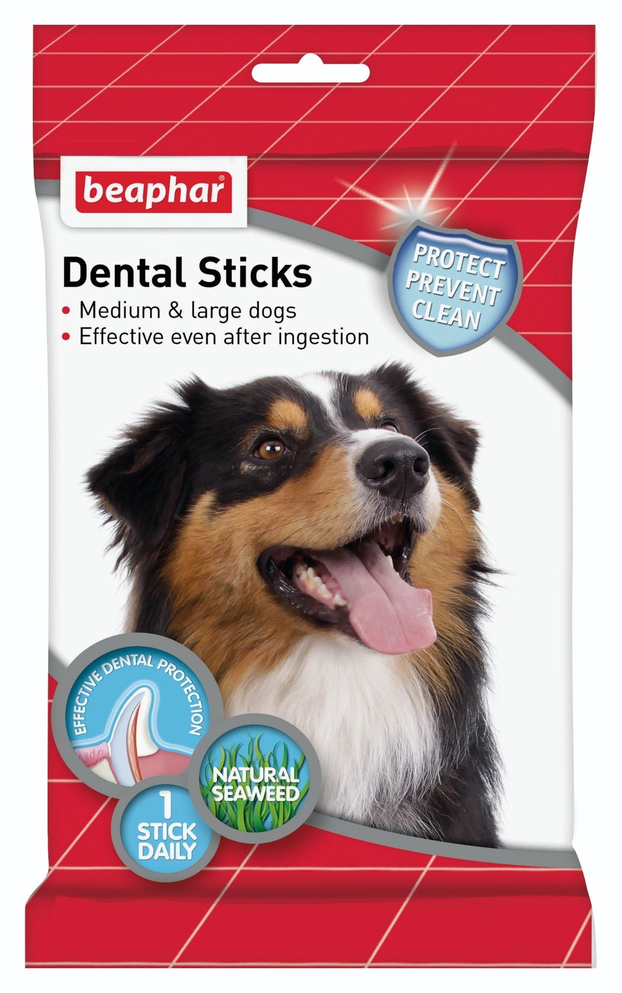 Beaphar Dental Sticks Medium/Large Dog 7 Sticks - Case of 12