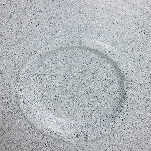 Stewart 5110077 Low Varese Bowl - Alpine Grey, 60x60x15 cm