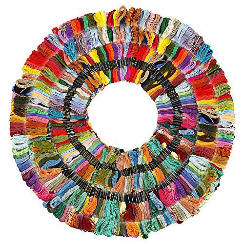 450PCS Embroidery Threads Cross Stitch Thread, 447 Colors Skeins Sewing Floss, Cotton Bobbins Skeins Embroidery Thread, Cross Stitch Kits for Adults