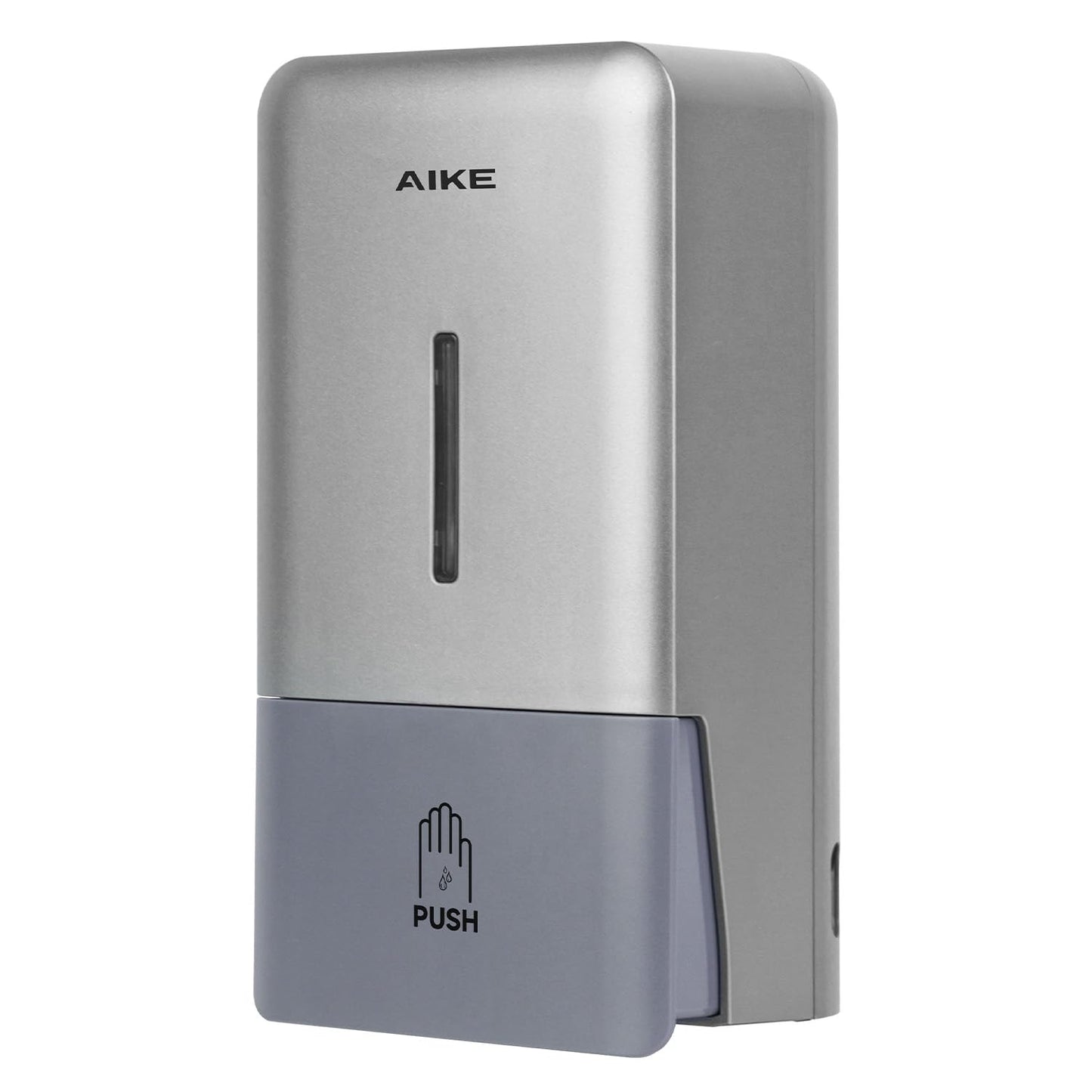 AIKE AK1006 800ML Wall Mounted Soap Dispenser, Plastic Manual Hand Soap Dispenser, Liquid Soap Dispenser for Public Usage