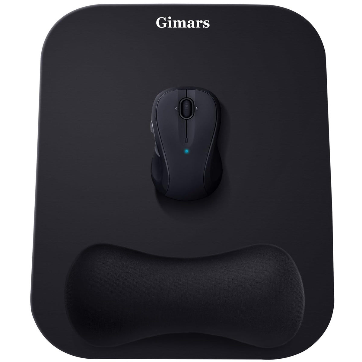 Gimars Mouse Mat Wrist Support, Ergonomic Memory Foam Mousepad, 28x21cm Large Mouse Pad Wrist Rest with Non-Slip Base for Laptop Gaming Office