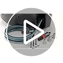 Gardena Wall-Mounted Hose Box Rollup XL (Turquoise) 35 m: Versatile Watering System for Large Gardens, Swivel Hose Box, Including 35 m Gardena Hose and mounting kit (18630-20)