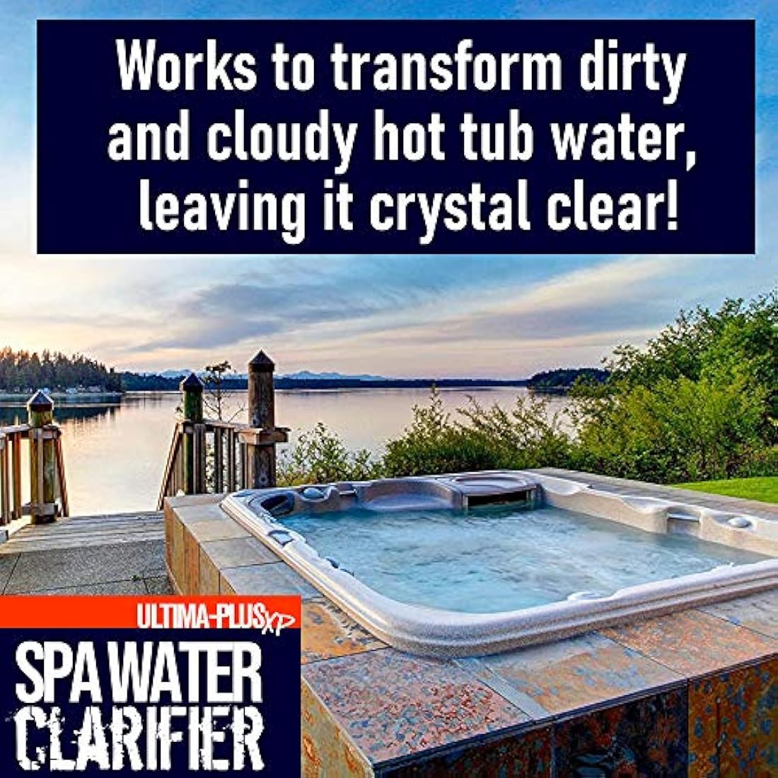 ULTIMA-PLUS XP Spa Water Clarifier - Transforms Hot Tub Water From Cloudy and Dirty to Crystal Clear - Suitable for all Hot Tubs, Spas and Pools (5 Litres)