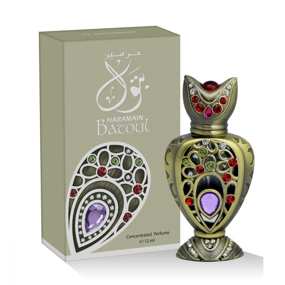Al Haramain Batoul 12ml Attar Oil | Arabic Perfume for Women & Men | Arabian Perfume Oil with Amber, Musk & Woody Notes | Luxury Unisex Fragrance |