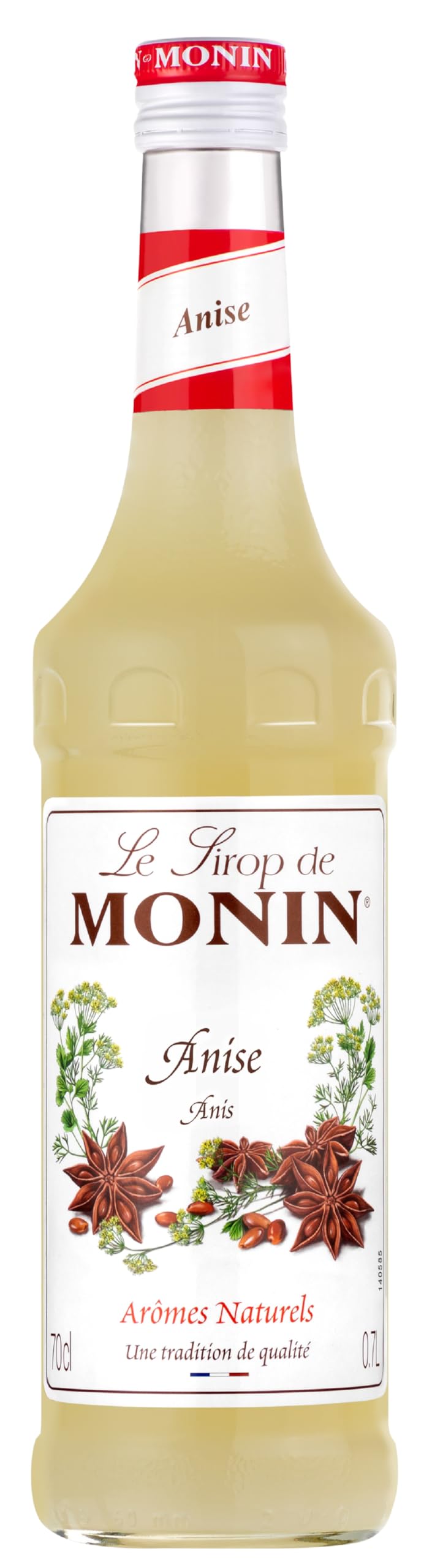 MONIN Premium Anise Syrup 700ml for Cocktails, Mocktails and Baking. Vegan-Friendly, Allergen-Free, 100% Natural Flavours and Colourings. Sugar Syrup