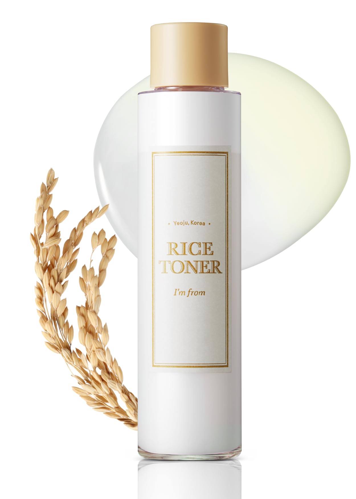 I'm from Rice Toner, 77.78% Rice Extract from Korea, Glow Essence with Niacinamide, Hydrating for Dry Skin, Vegan, Alcohol Free, Fragrance Free, Peta