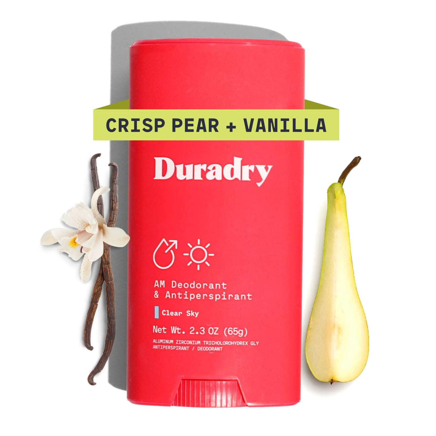 Duradry AM Deodorant & Antiperspirant - Prescription Strength Deodorant for Hyperhidrosis, Antiperspirant for Women & Men, Armpit Sweat Protection,