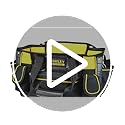STANLEY FATMAX Round Top Rigid Tool Bag, 18", Quick Tool Access with Wide Opening Zip Design, Multiple Internal and External Pockets, Carry Handle and Shoulder Strap, 20kg Load Capacity, FMST1-70749