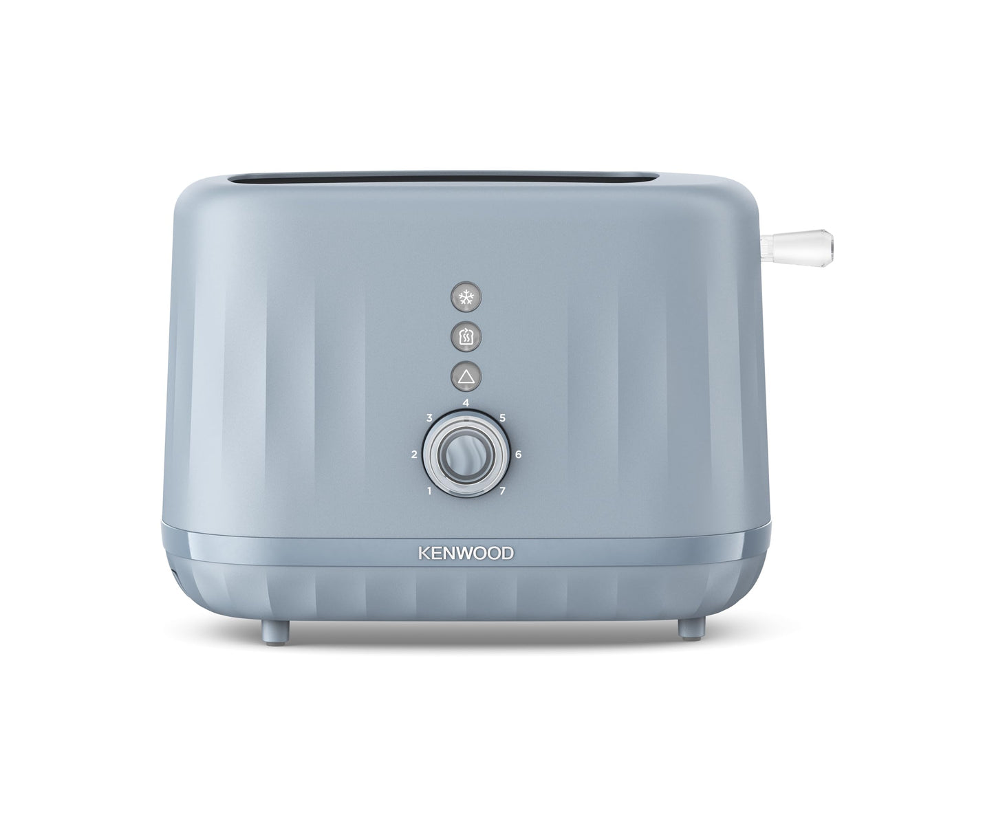 Kenwood Ripple Toaster TCP06.000GY, 2 Slot Toaster with 7 Browning Settings, Reheat, Defrost and Cancel Functions, Pull Crumb Tray, Cord Storage,