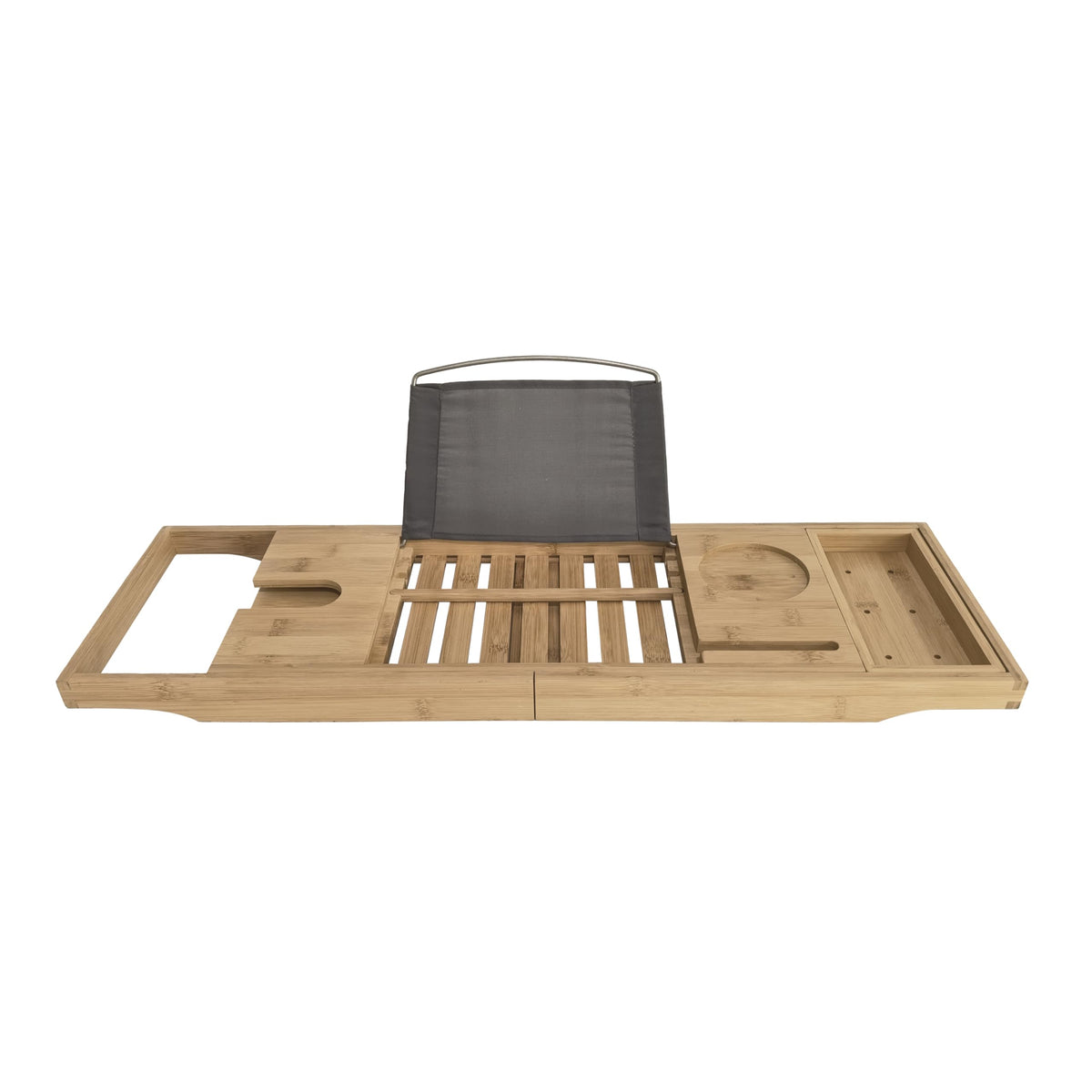 InGenious All Natural Bamboo Bath Caddy Expandable Portable Relaxation Station