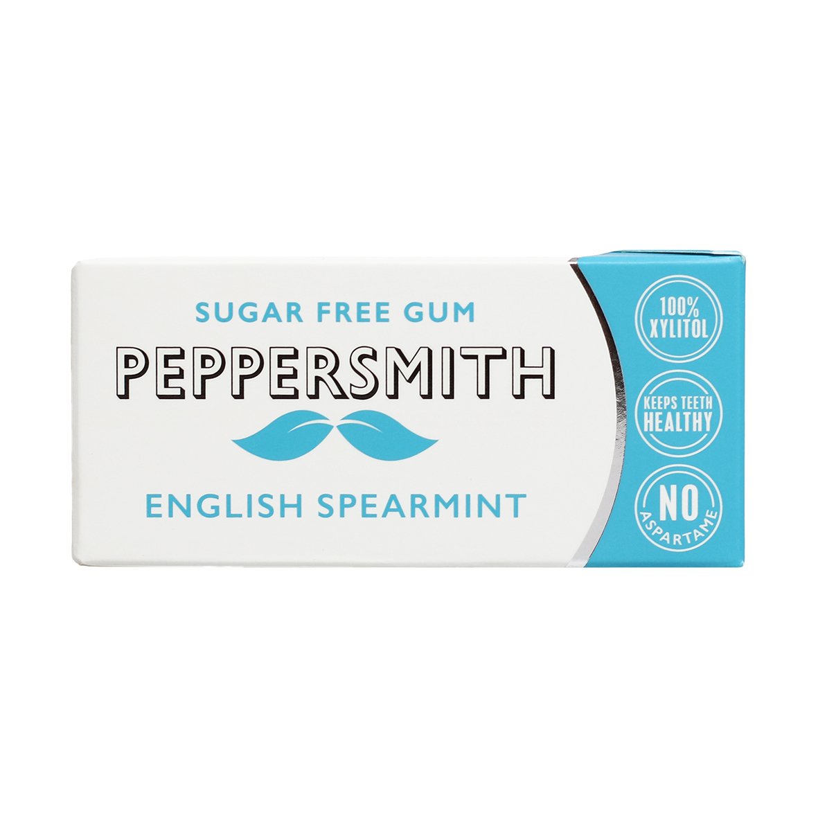 Peppersmith Spearmint Chewing Gum with 100% Xylitol (4 packs of 10 piecs) 40 pellets