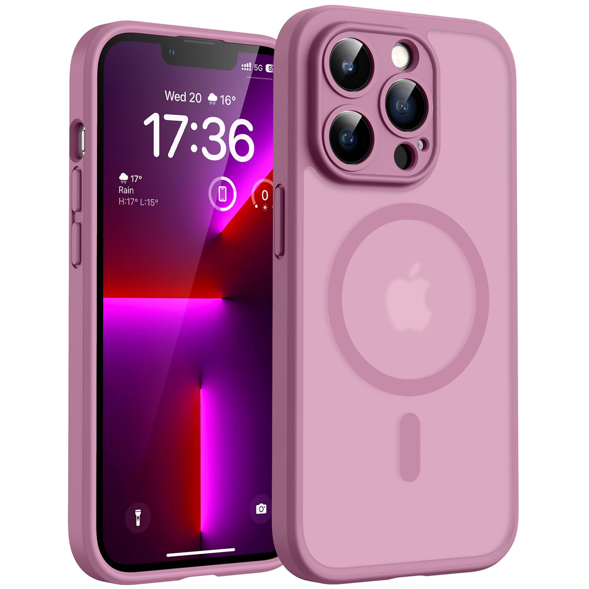 TOCOL Magnetic for iPhone 13 Pro Case 6.1-Inch, Fit for MagSafe, Upgraded Full Camera Protection, 14FT Military Grade Drop Tested Shockproof Slim
