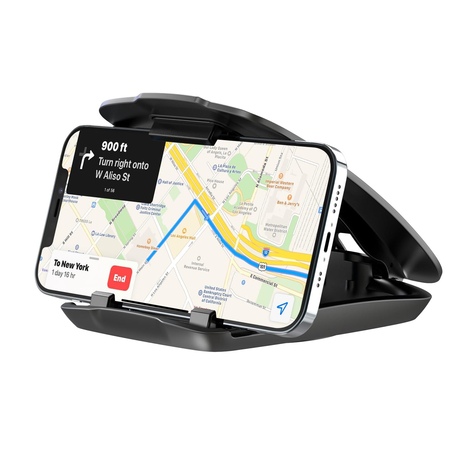 APPS2Car GPS dashboard car mount, mobile phone holder for all 3-6.8 inch devices, non-slip adhesive mount for Garmin Nuvi, Tomtom, Magellan Roadmate,