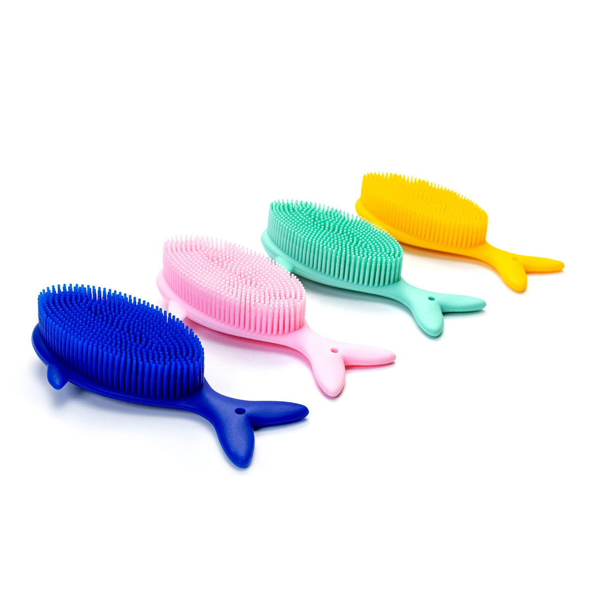Premium Sensory Brush for Kids or Autism,Soft Silicone Body Scrubber,2 in 1 Sensory Room Occupational Therapy Brushes,Silicone Loofah,Pet Shower Brush