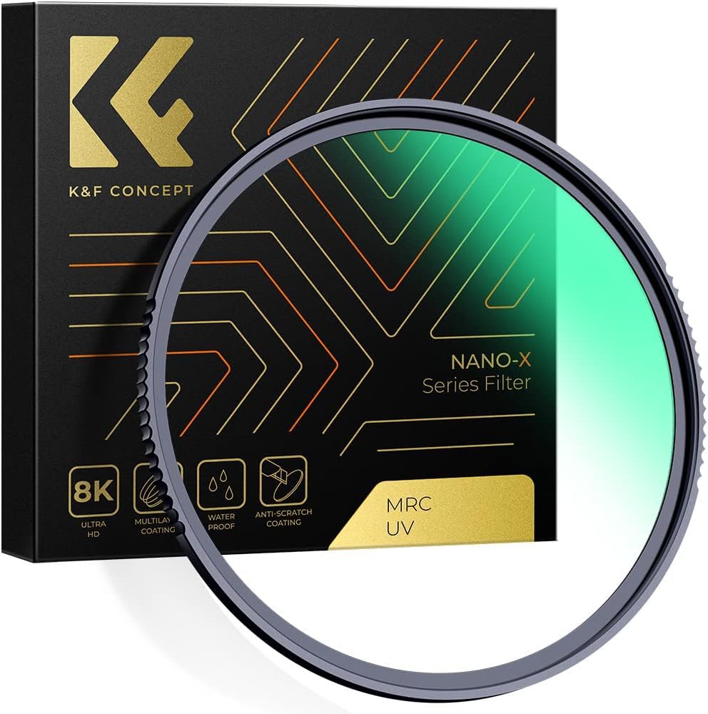 K&F CONCEPT 67mm UV Protection Lens Filter - HD Ultraviolet Filters Scratch-resistant Ultra violet Protector Filters for DSLR Cameras (Nano-X Series)