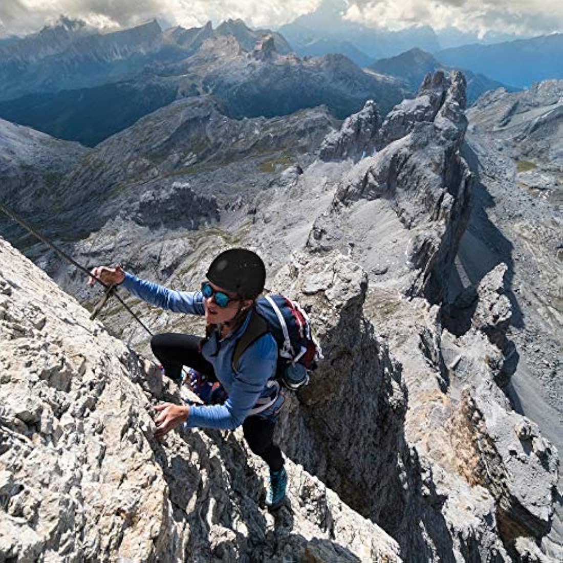 ALPIDEX Universal Climbing Helmet for Teenagers and Adults EN12492 Safety Helmet in