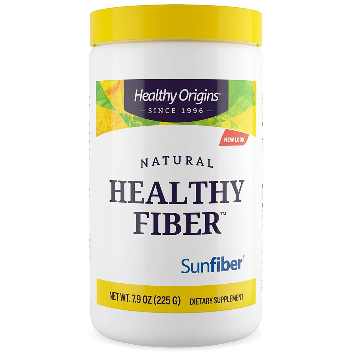 Healthy Origins, Natural Healthy Fiber, Dietary Fibre from Guar Gum, 226g Vegan Powder, Lab-Tested, Vegetarian, Soy Free, Gluten Free, Non-GMO