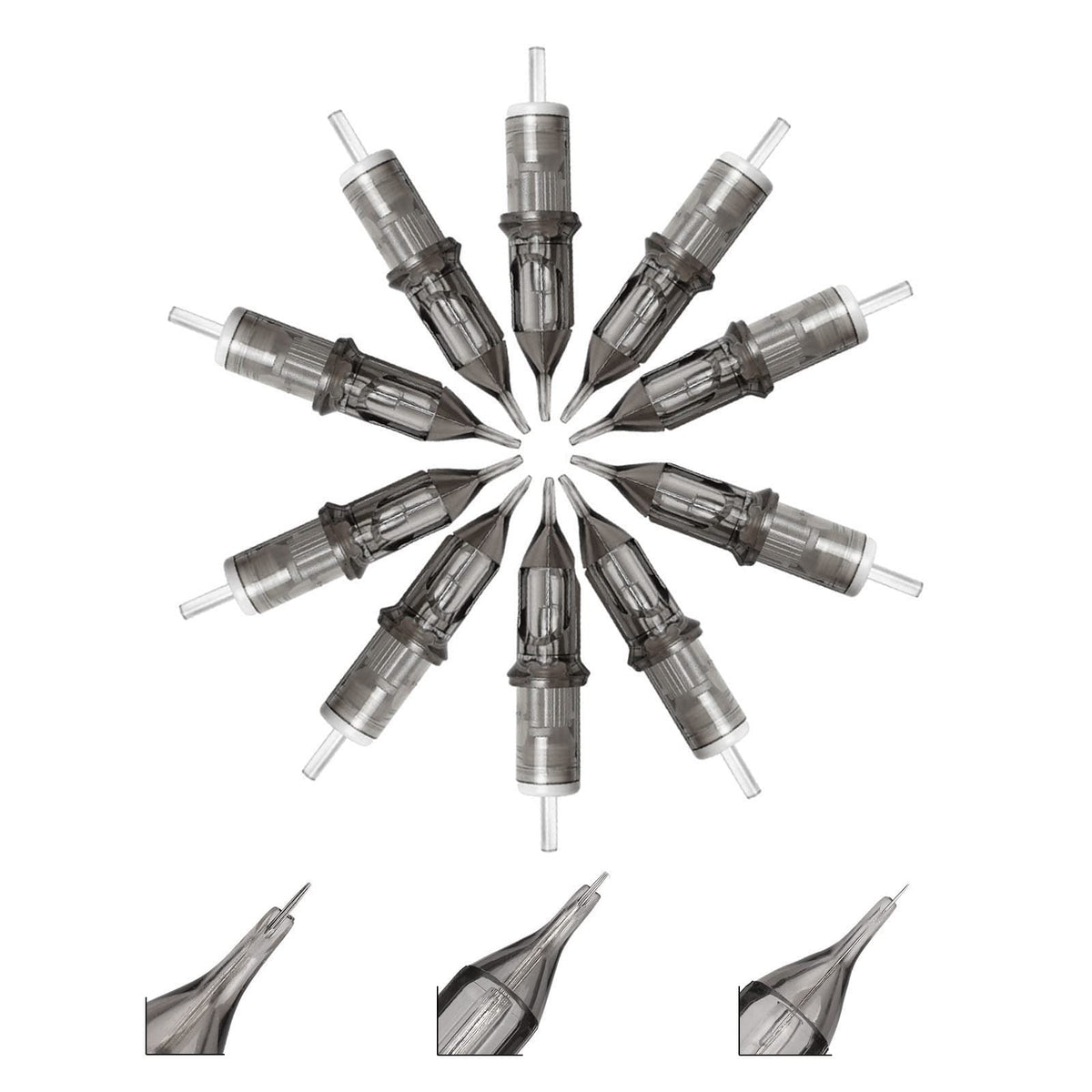 ATOMUS 30pcs Tattoo Cartridge Needles 1RL 3RL 5RL Tattoo Needles for Pen Line Pattern Disposable Sterilized Round Liner for Pen Rotary Machine