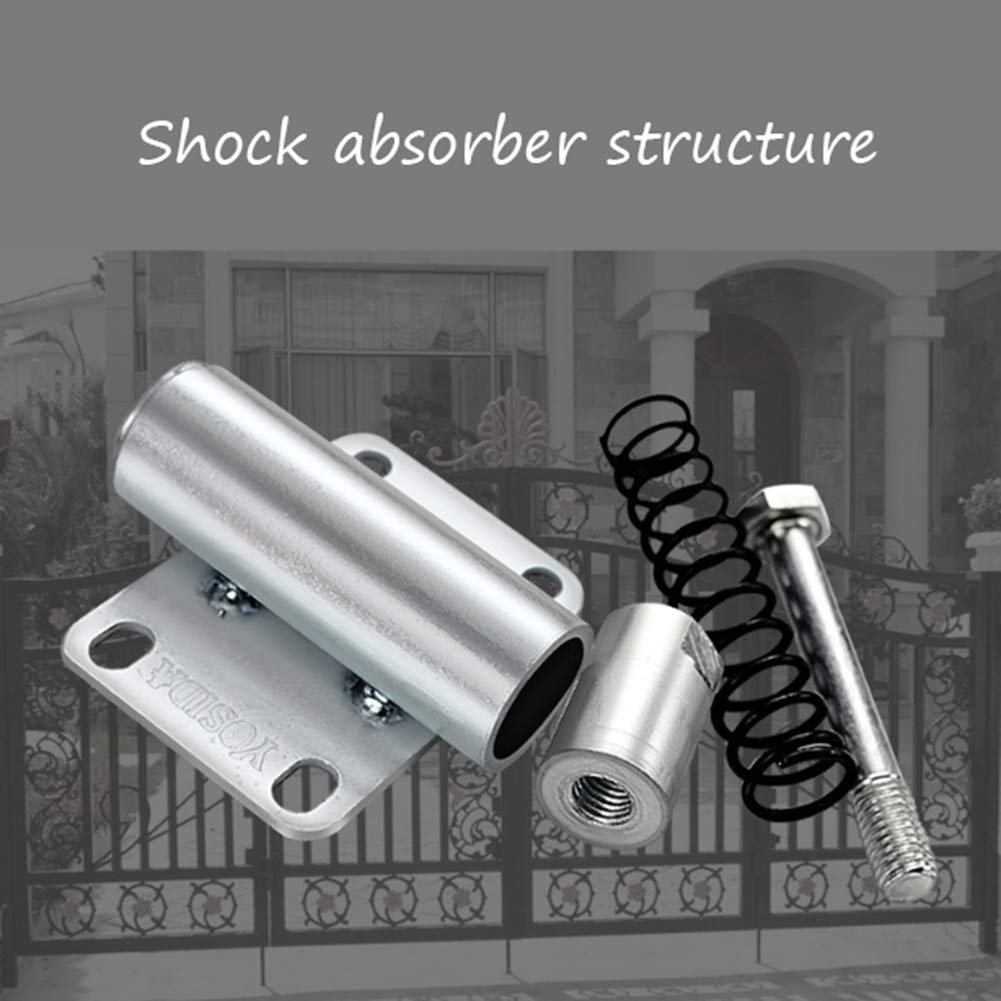 Spring Gate Wheels, Heavy-duty Shock Absorber Rotating Caster, Height Adjustable 30/60mm, Nylon Wear-resistant Silent Industrial Wheel (100mm)